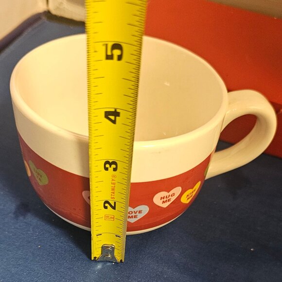Pair of Valentine Soup Mugs -Microwave and Dishwasher Safe- Preowned Condition - Picture 7 of 7
